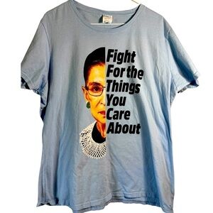 Ruth Bader Ginsburg “Fight for the Things You Care About” Shirt Size XXL